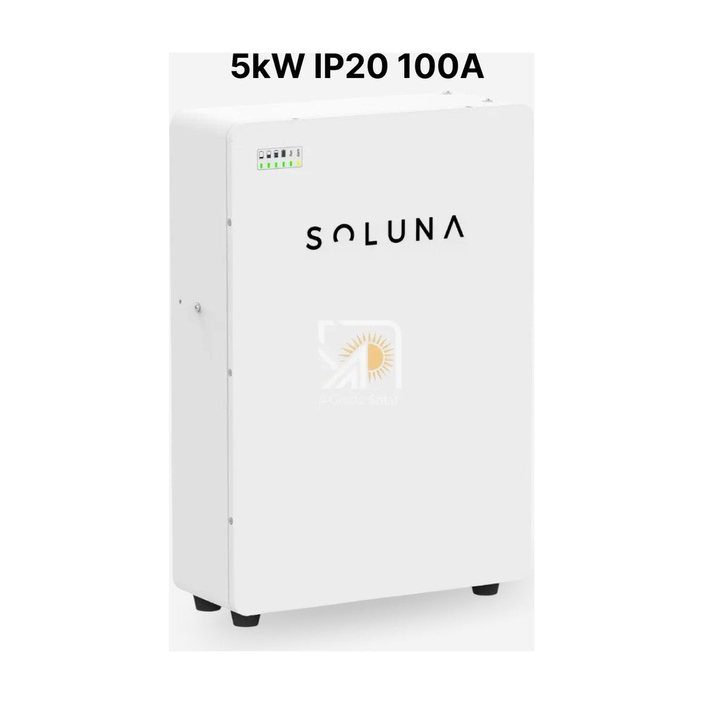 Soluna 5kWh Wall Mounted Lithium Battery IP21