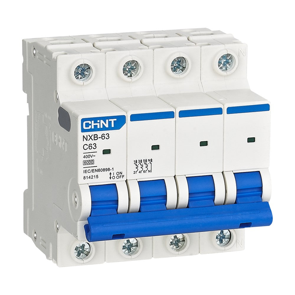 CHINT MCB NXB-63 4P C20 6kA circuit breaker