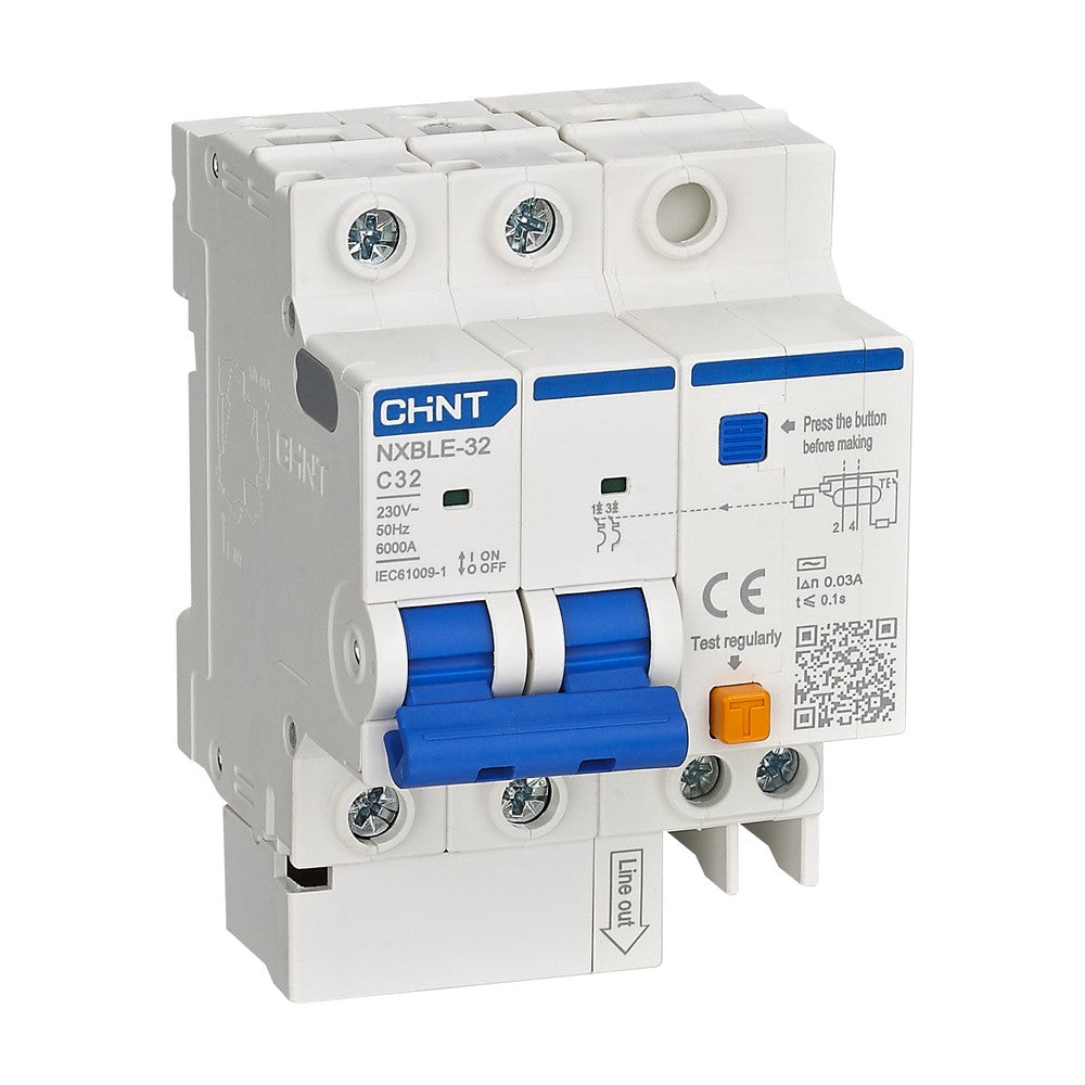 CHINT RCBO NXBLE-32 2P C16A circuit breaker