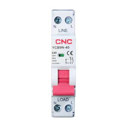 CNC 1P+N MCB AC Circuit Breaker YCB9N-40