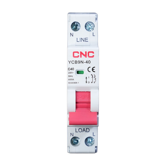 CNC 1P+N MCB AC Circuit Breaker YCB9N-40