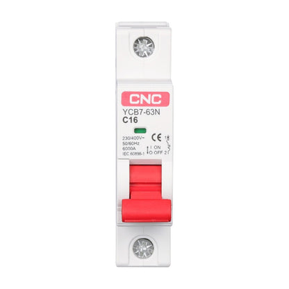CNC 1Pole 63A MCB AC Circuit Breaker YCB7-63