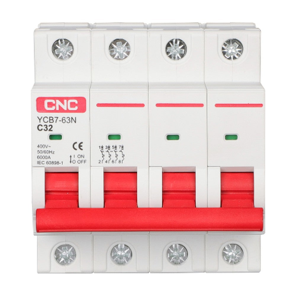 CNC 4P MCB AC Circuit Breaker YCB7H-63A