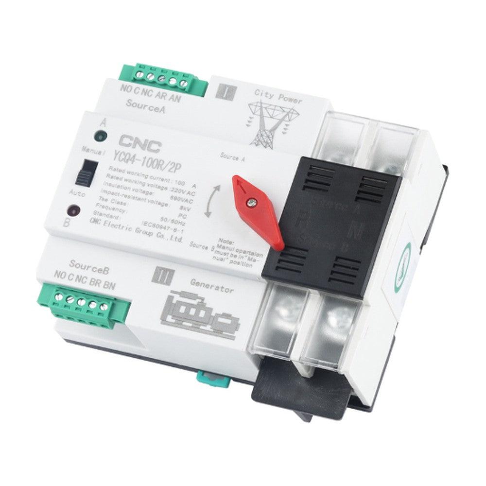 CNC 2-Pole ATS Automatic Transfer Switch 100A – ATS YCQ4-100E - image 2