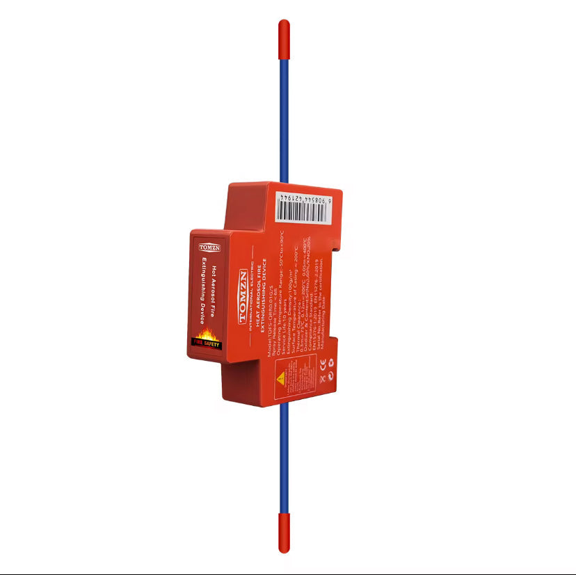 Tomzn DIN rail mount aerosol fire extinguisher for distribution board