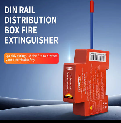 Tomzn fire extinguisher circuit breaker DIN rail type for solar DB