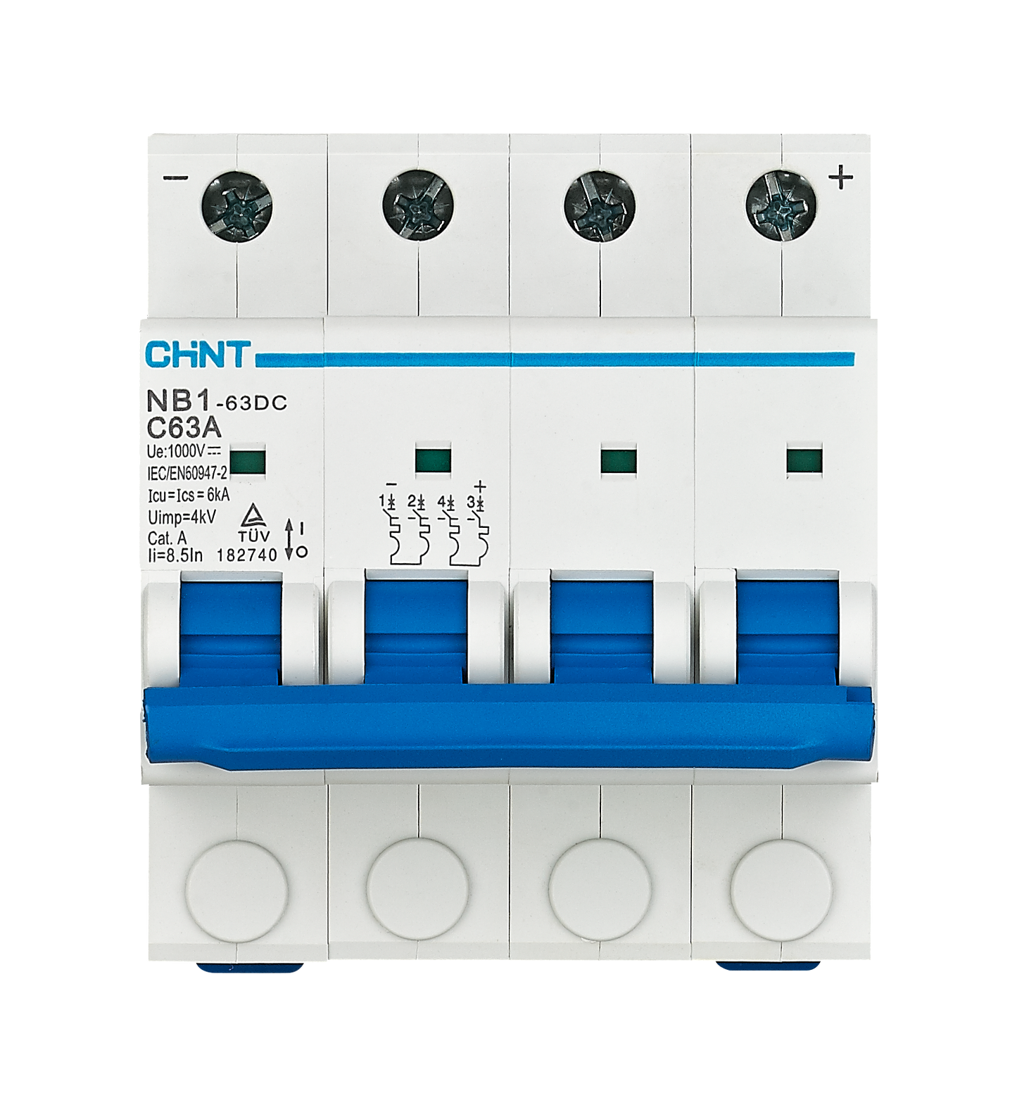 CHINT Four Pole DC Circuit Breaker