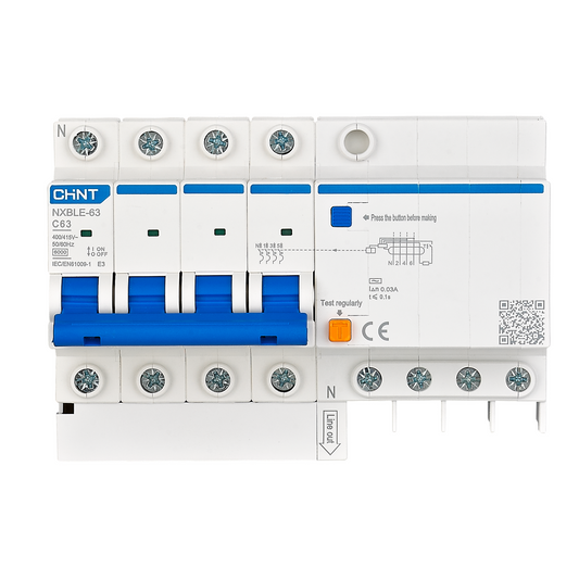 CHINT Four Pole Earth Leakage