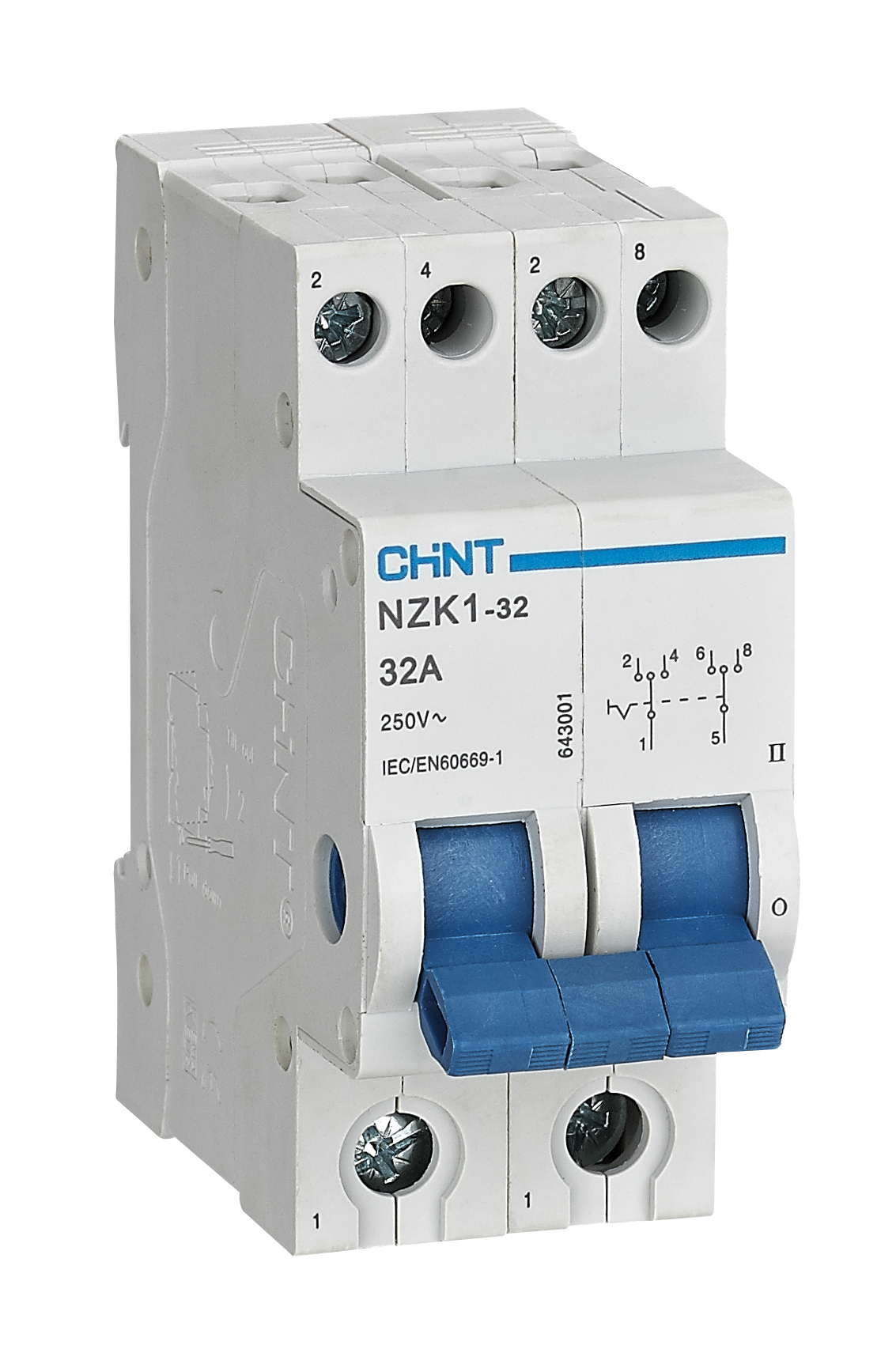CHINT - Din Rail / Circuit Breaker Changeover