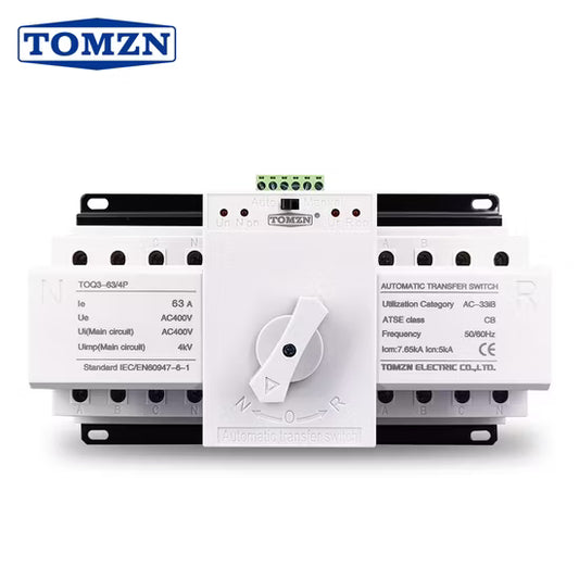 TOMZN Four Pole Automatic Transfer Switch ATS 63A