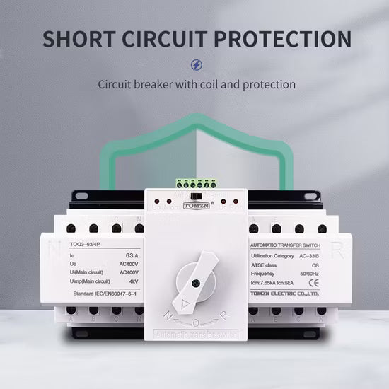 TOMZN Four Pole Automatic Transfer Switch ATS 63A